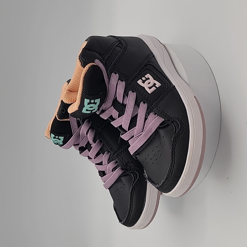 Kids Unisex DC Casual High Top Skate Shoes Elastic Sneakers (Little Kid)